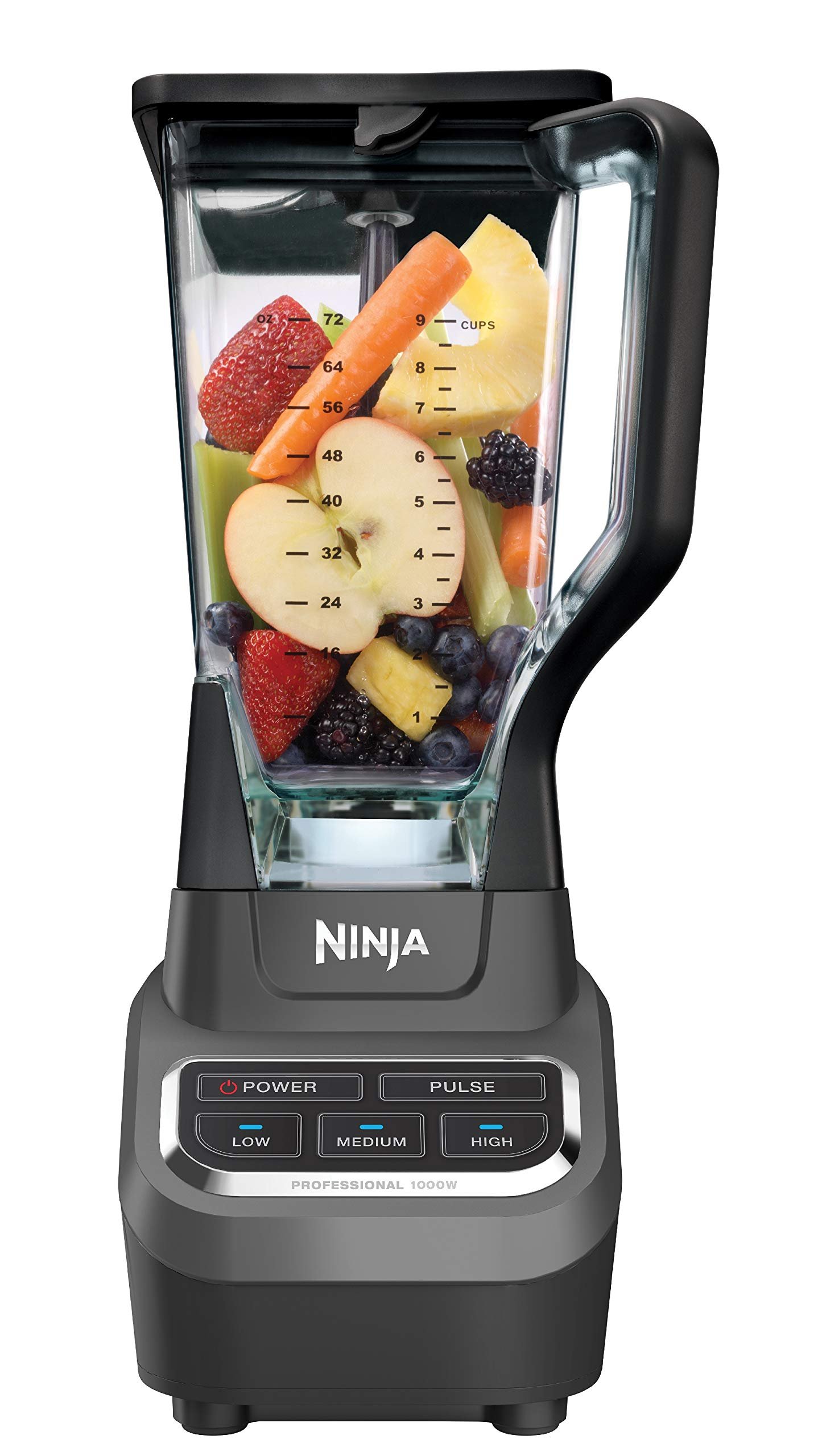 Version 1.0.0 Ninja BL610 Professional 72 Oz Countertop 1000-Watt Base and Total Crushing Technology for-Smoothies, Ice and Frozen Fruit, Black, Blender + Pitcher - Image 1