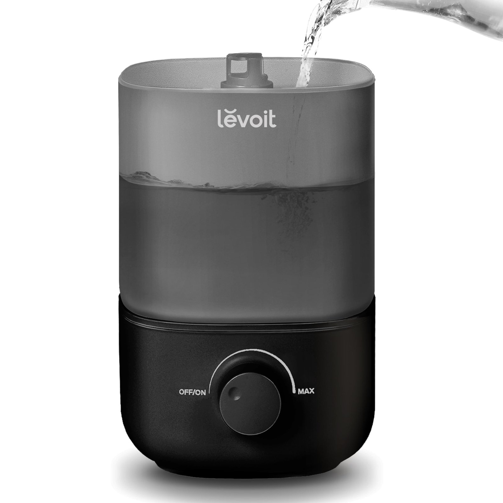 Version 1.0.0 LEVOIT Classic 160 Top-Fill Ultrasonic Cool Mist Humidifier, Super Easy to Fill and Clean, Quiet Operation for Bedroom Home Baby & Plants, Auto Shut-off for Safety, 360? Rotating Nozzle, 2.5L, Black - Image 1