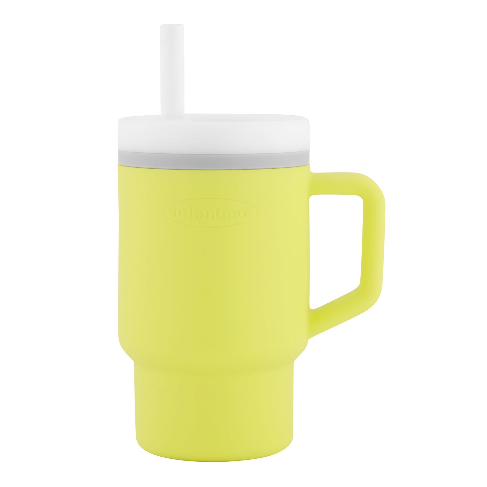 Version 1.0.0 Infantino My 1st Tumbler ? Adorable Miniature Tumbler with Leak-Resistant Straw and Toddler-Friendly Handle, Encourages Hydration, Easy to Clean, 9 fl. oz, Citrus - Image 1